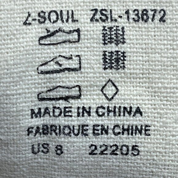 Taos Women's Navy Canvas With Zipper & Lace-Up Closure 2 Soul Sneakers Size 6 - Picture 7 of 8